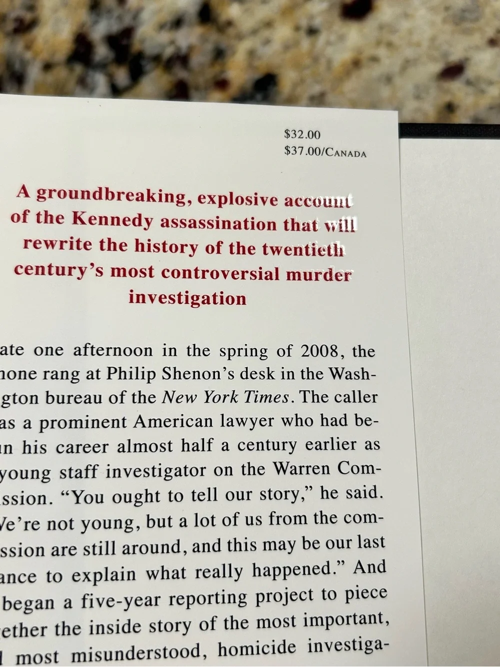 A Cruel and Shocking Act The Secret History of the Kennedy Assassination 1st Ed.